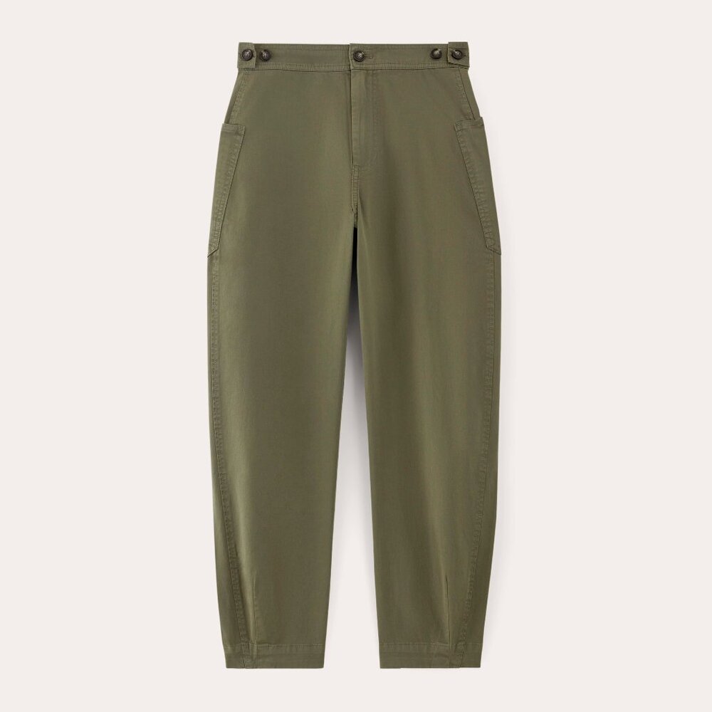 Everlane Women's Barrel Pant in Olive, Size 6